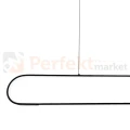 Nowoczesna lampa wisząca LED ramka czarna FRAME 42W 4000K Milagro perfektmarket (3).webp
