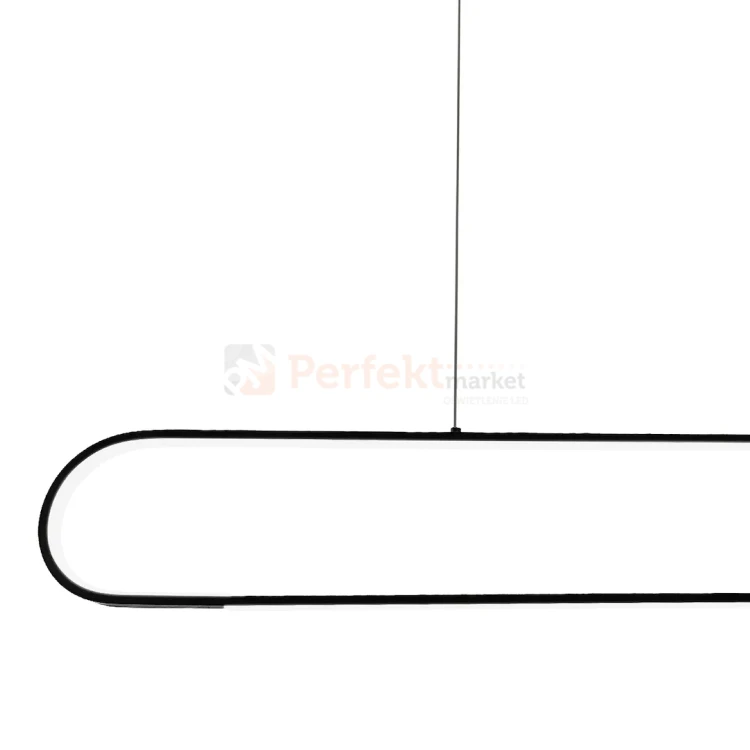 Nowoczesna lampa wisząca LED ramka czarna FRAME 42W 4000K Milagro perfektmarket (3).webp