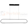 Nowoczesna lampa wisząca LED ramka czarna FRAME 42W 4000K Milagro perfektmarket.webp