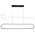 Nowoczesna lampa wisząca LED ramka czarna FRAME 42W 4000K Milagro perfektmarket.webp