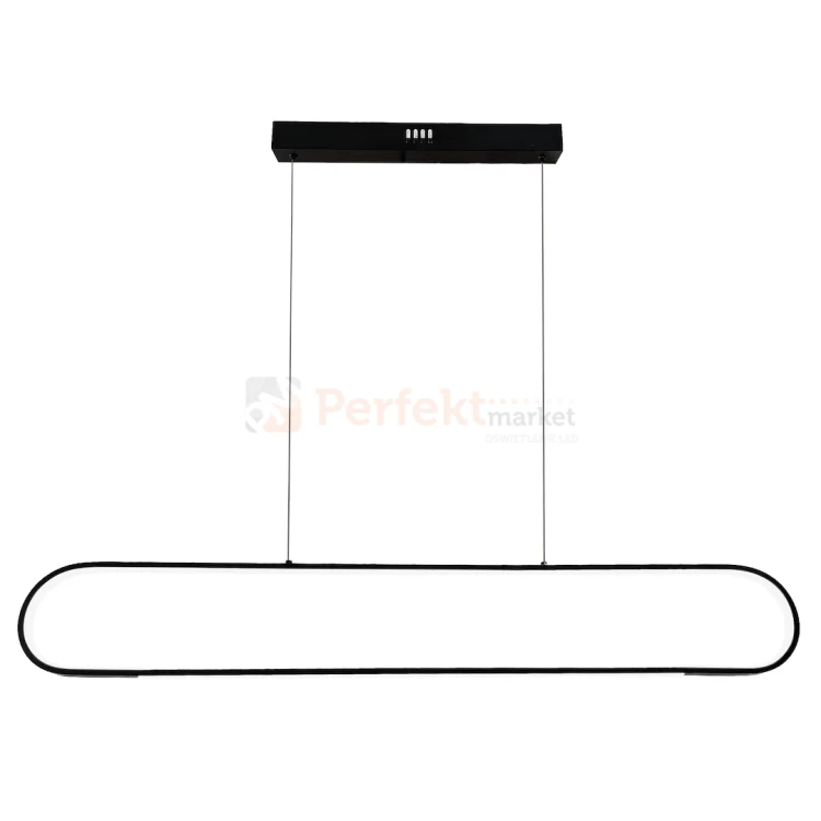 Nowoczesna lampa wisząca LED ramka czarna FRAME 42W 4000K Milagro perfektmarket.webp