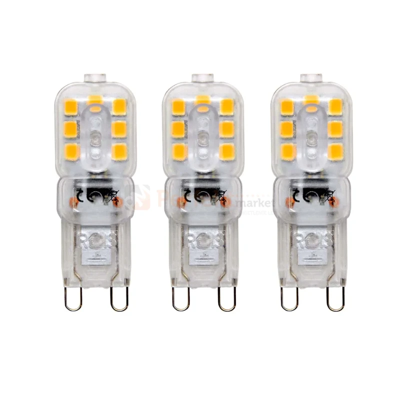 Żarówka LED G9 mini niska 2,5W 180lm 3000K 360° 3-pak.webp