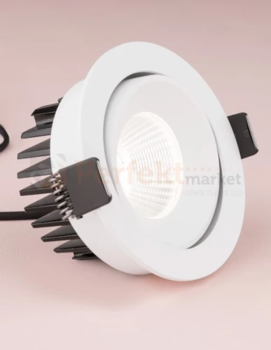 Oprawa sufitowa LED wpuszczana punktowa IP65 Mallorca regulowana 38° 12W 3000K biała perfektmarket 1.webp