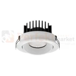Oprawa sufitowa LED wpuszczana punktowa IP65 Mallorca regulowana 38° 12W 3000K biała perfektmarket 3.webp