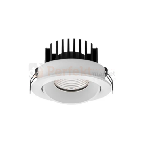 Oprawa sufitowa LED wpuszczana punktowa IP65 Mallorca regulowana 38° 12W 3000K biała perfektmarket 3.webp