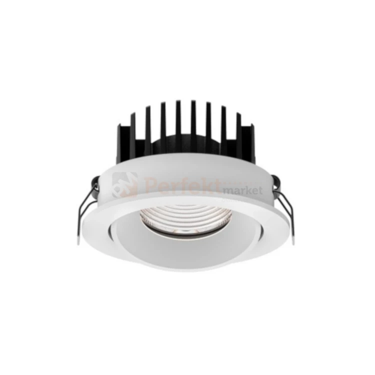 Oprawa sufitowa LED wpuszczana punktowa IP65 Mallorca regulowana 38° 12W 3000K biała perfektmarket 3.webp