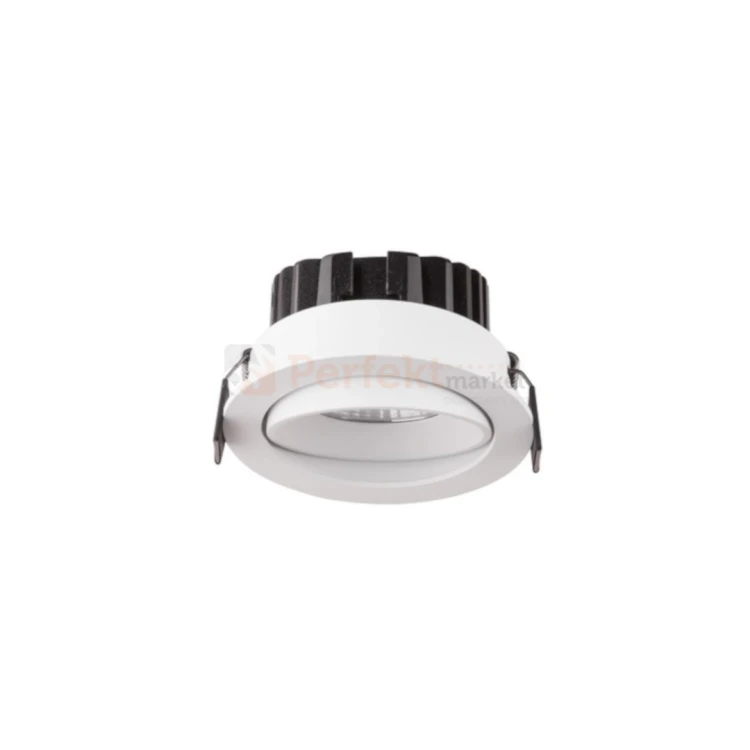 Oprawa sufitowa LED wpuszczana punktowa IP65 Mallorca regulowana 38° 12W 3000K biała perfektmarket.webp