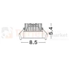 Oprawa sufitowa LED wpuszczana punktowa IP65 Mallorca 38° 12W 3000K biała perfektmarket 2.webp