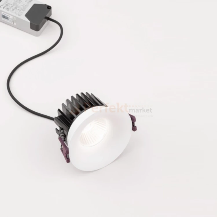 Oprawa sufitowa LED wpuszczana punktowa IP65 Mallorca 38° 12W 3000K biała perfektmarket 4.webp