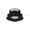 Oprawa sufitowa LED wpuszczana punktowa IP65 Mallorca regulowana 38° 12W 3000K czarna perfektmarket 3.webp