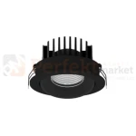 Oprawa sufitowa LED wpuszczana punktowa IP65 Mallorca regulowana 38° 12W 3000K czarna perfektmarket 3.webp