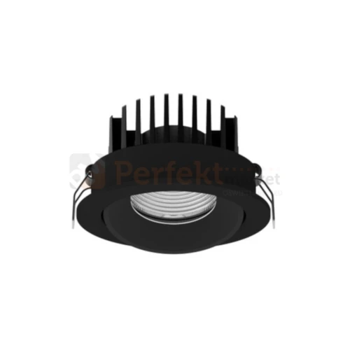 Oprawa sufitowa LED wpuszczana punktowa IP65 Mallorca regulowana 38° 12W 3000K czarna perfektmarket 3.webp