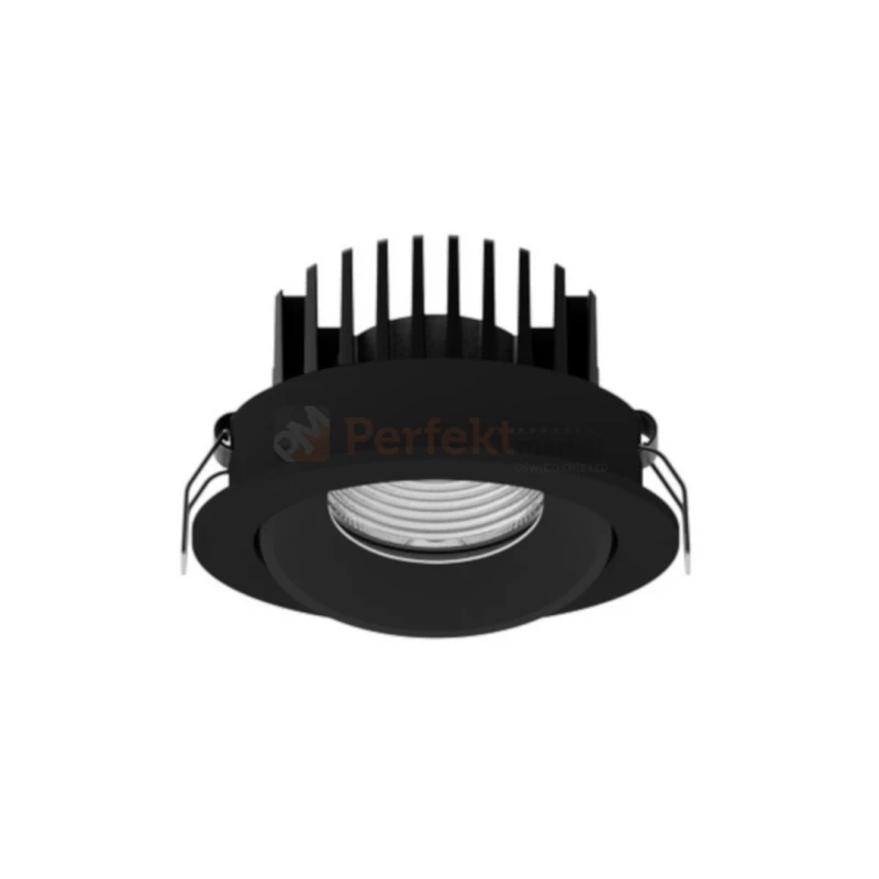Oprawa sufitowa LED wpuszczana punktowa IP65 Mallorca regulowana 38° 12W 3000K czarna perfektmarket 2.webp