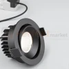 Oprawa sufitowa LED wpuszczana punktowa IP65 Mallorca regulowana 38° 12W 3000K czarna perfektmarket 6.webp