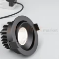 Oprawa sufitowa LED wpuszczana punktowa IP65 Mallorca regulowana 38° 12W 3000K czarna perfektmarket 6.webp