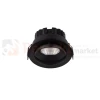 Oprawa sufitowa LED wpuszczana punktowa IP65 Mallorca regulowana 38° 12W 3000K czarna perfektmarket.webp