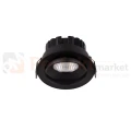 Oprawa sufitowa LED wpuszczana punktowa IP65 Mallorca regulowana 38° 12W 3000K czarna perfektmarket.webp