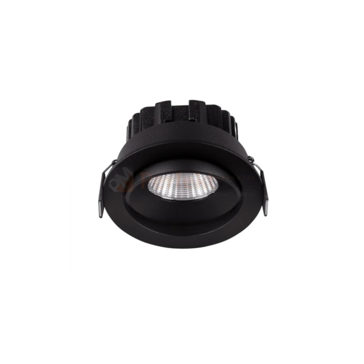 Oprawa sufitowa LED wpuszczana punktowa IP65 Mallorca regulowana 38° 12W 3000K czarna perfektmarket.webp
