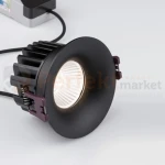 Oprawa sufitowa LED wpuszczana punktowa IP65 Mallorca 38° 12W 3000K czarna perfektmarket 1.webp