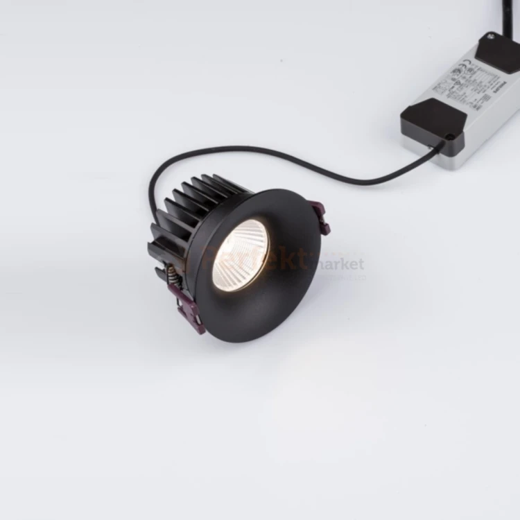 Oprawa sufitowa LED wpuszczana punktowa IP65 Mallorca 38° 12W 3000K czarna perfektmarket 5.webp