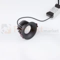 Oprawa sufitowa LED wpuszczana punktowa IP65 Mallorca 38° 12W 3000K czarna perfektmarket 6.webp