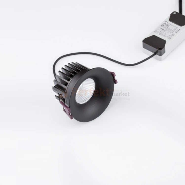 Oprawa sufitowa LED wpuszczana punktowa IP65 Mallorca 38° 12W 3000K czarna perfektmarket 6.webp