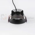 Oprawa sufitowa LED wpuszczana punktowa IP65 Mallorca 38° 12W 3000K czarna perfektmarket 7.webp