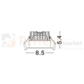 Oprawa sufitowa LED wpuszczana punktowa IP65 Mallorca 38° 12W 3000K czarna perfektmarket 9.webp