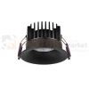 Oprawa sufitowa LED wpuszczana punktowa IP65 Mallorca 38° 12W 3000K czarna perfektmarket.webp