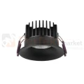 Oprawa sufitowa LED wpuszczana punktowa IP65 Mallorca 38° 12W 3000K czarna perfektmarket.webp