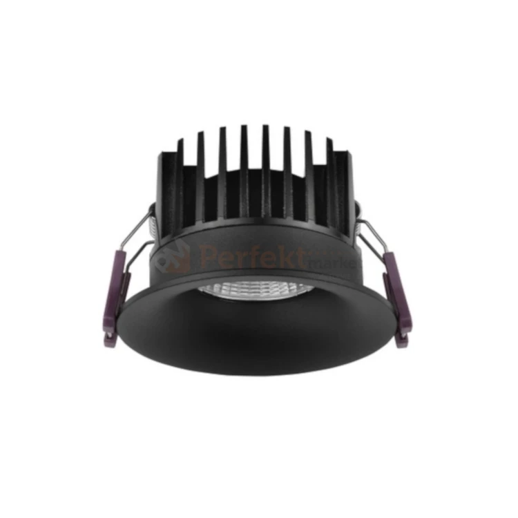 Oprawa sufitowa LED wpuszczana punktowa IP65 Mallorca 38° 12W 3000K czarna perfektmarket.webp