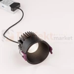 Oprawa sufitowa LED wpuszczana punktowa IP65 Mallorca BLADE Nova Luce 38° 12W 3000K czarna perfektmarket 1.webp