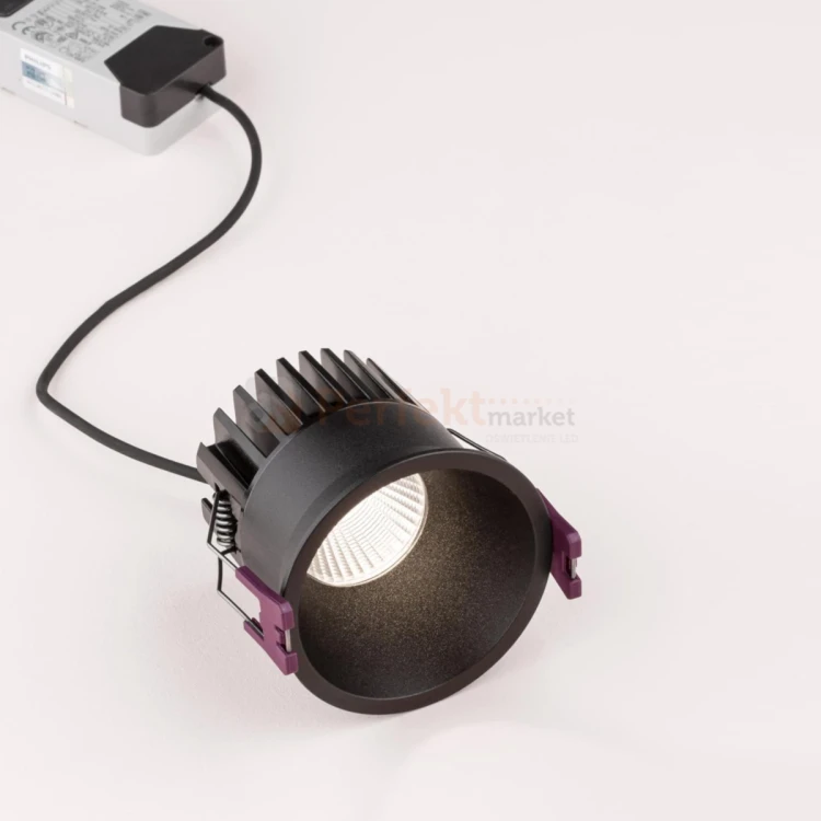 Oprawa sufitowa LED wpuszczana punktowa IP65 Mallorca BLADE Nova Luce 38° 12W 3000K czarna perfektmarket 1.webp