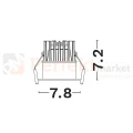 Oprawa sufitowa LED wpuszczana punktowa IP65 Mallorca BLADE Nova Luce 38° 12W 3000K czarna perfektmarket 2.webp