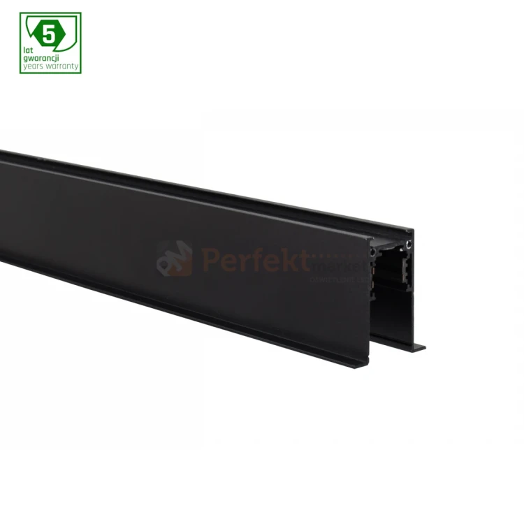 ucjwyt montażowy szyna magnetyczna podtynkowa SHIFT czarna z wąsem do wpuszczenia w GK perfektmarket.webp