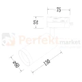 Milagro oprawa na szynoprzewód 1F MICA TRACK 1F HQ 1xGU10 ML1142 złota.webp
