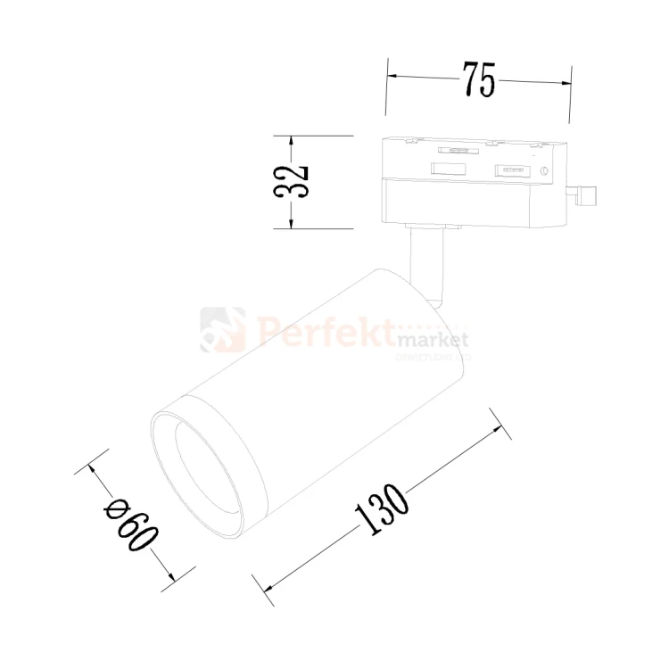 Milagro oprawa na szynoprzewód 1F MICA TRACK 1F HQ 1xGU10 ML1142 złota.webp