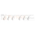 Zestaw oświetlenia szynowego 1F MICA TRACK biały chrom 6 reflektorów 2m szyna perfektmarket (4).webp