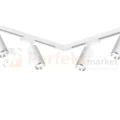 Zestaw oświetlenia szynowego 1F MICA TRACK biały chrom 6 reflektorów 2m szyna perfektmarket (1).webp
