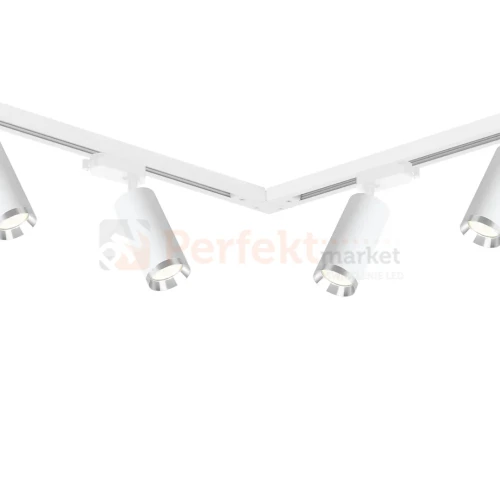 Zestaw oświetlenia szynowego 1F MICA TRACK biały chrom 6 reflektorów 2m szyna perfektmarket (1).webp