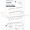 Zestaw oświetlenia szynowego 1F MICA TRACK  6 reflektorów 2m szyna perfektmarket montaż.webp