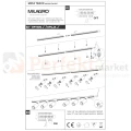 Zestaw oświetlenia szynowego 1F MICA TRACK  6 reflektorów 2m szyna perfektmarket montaż.webp