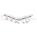 Zestaw oświetlenia szynowego 1F MICA TRACK czarno złoty 6 reflektorów 2m szyna perfektmarket (5).webp
