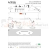 aqform oprawa PUTT LED wpuszczana biała 80 3000K montaż perfektmarket.webp
