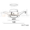 aqform oprawa PUTT LED wpuszczana biała 80 3000K perfektmarket 1.webp