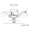aqform oprawa PUTT LED wpuszczana biała 80 3000K perfektmarket 1.webp