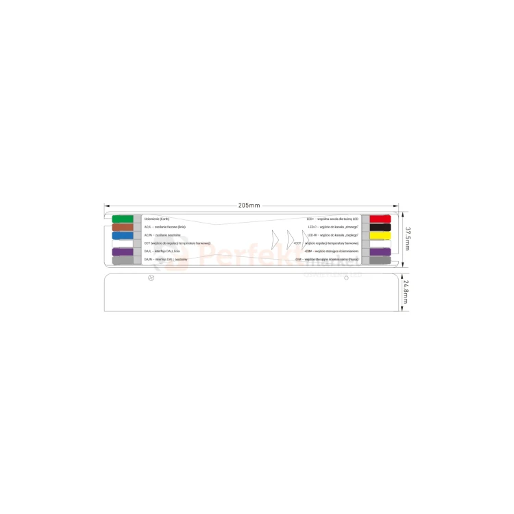 Zasilacz DALI-2 3in1 CCT PWM 1-10V PUSH DT8 24V 100W perfektmarket (1).webp
