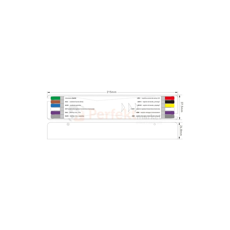 Zasilacz DALI-2 3in1 CCT PWM 1-10V PUSH DT8 24V 150W perfektmarket (1).webp
