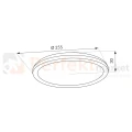 plafon LED LUVIO IP54 CCT 9w1 12W wymiary biały.webp