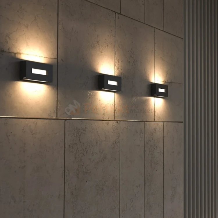 Arteo kinkiet ścienny zewnętrzny ciemny szary LED CCT IP65 Lutec perfektmarket.webp